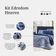 Kit Edredom Liso Solteiro Heaven Dupla Face Com Fronha 02 Peças - Tecido Percal 300 Fios 100% Algodão Original Cor Azul