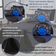 Kit Cobre Leito Colcha Solteiro Game Win Preto/azul Marinho Dupla Face Com Almofadas 05 Peças