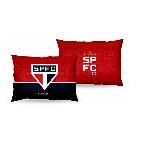 Almofada Retangular Sao Paulo- SPFC Tricolor Almofada Retangular Sao Paulo- SPFC Tricolor