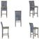 Mesa Bistrô E 4 Banquetas Roma Marrom Corda Estofado 5 Trama Prata