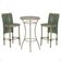 Mesa Bistrô E 2 Banquetas Roma Fendi Corda Estofado 7 Trama Verde