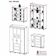 Kit Guarda-roupas Infantil 4 Portas 3 Gavetas E Cômoda 1 Porta 4 Gavetas Mp4209 Branco Branco