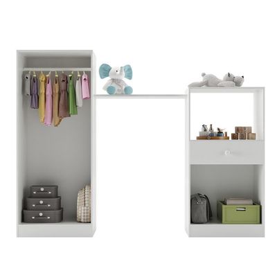 Quarto Infantil Colchão Incluso Meu Bebê Multimóveis Branco