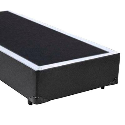 Cama Box Solteiro Sintético Mega Cama Cinza 88x188x42cm