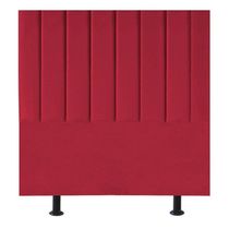 Cabeceira Estofada Cama Box Casal 140 Cm Sophia Carla Suede Cor:vermelho