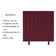 Cabeceira Estofada Cama Box Casal 140 Cm Sophia Carla Suede Cor:bordô