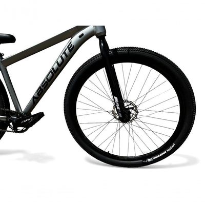 Bicicleta aro29 Absolute Nero 5 Freeride K7 Single Freio Hidraulico Shimano Mt200 Garfo Rigido Cinza