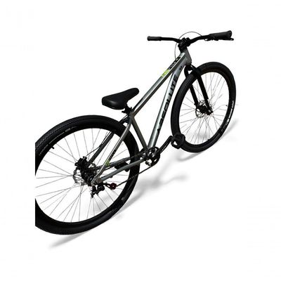 Bicicleta aro29 Absolute Nero 5 Freeride K7 Single Freio Hidraulico Shimano Mt200 Garfo Rigido Cinza