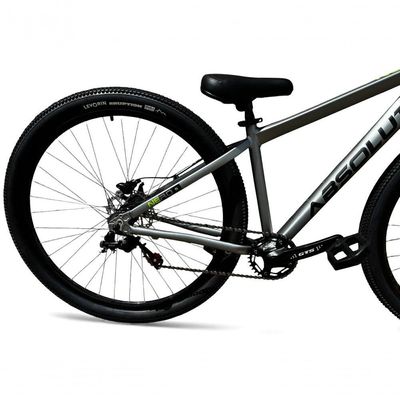 Bicicleta aro29 Absolute Nero 5 Freeride K7 Single Freio Hidraulico Shimano Mt200 Garfo Rigido Cinza