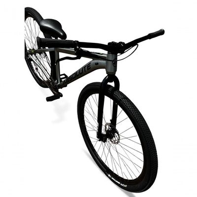 Bicicleta aro29 Absolute Nero 5 Freeride K7 Single Freio Hidraulico Shimano Mt200 Garfo Rigido Cinza