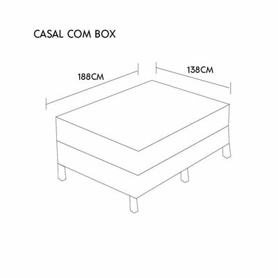 Colchão Natural Gel Articulado Marrom 28cm Opcionais Box E Kit Zen Medida Casal 138x188cm