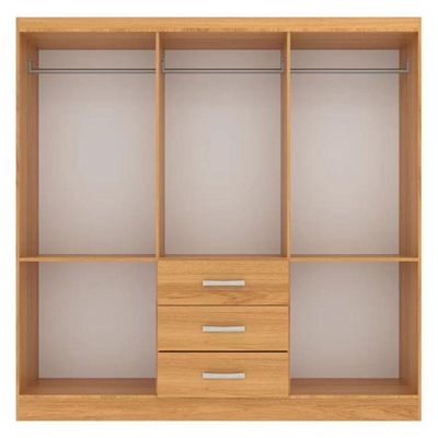 Guarda Roupa Casal Sevilha 6 Portas 3 Gavetas - Cinnamomo Cinnamomo