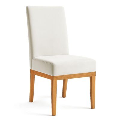 Kit 8 Cadeiras De Jantar Brisa Veludo Base De Madeira - Pallazio Cor Bege