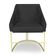 Kit 2 Poltronas Decorativas Alana Veludo Preto Base De Ferro Dourado - Pallazio