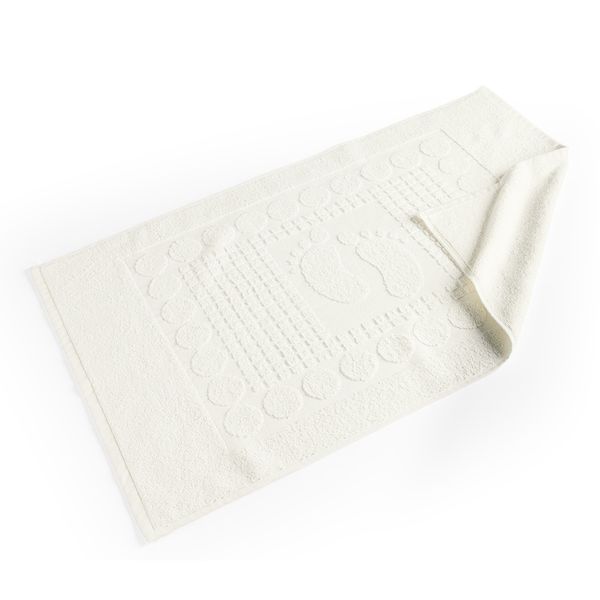 Toalha de Piso Wave Gramatura 700g/m² Antiderrapante 01 Peça 100% Algodão - Off White