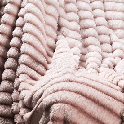 Cobertor Manta Tuffy Ultrasoft Flannel Queen 2,40m x 2,20m Degradê 01 Peça - Pancake Rosa
