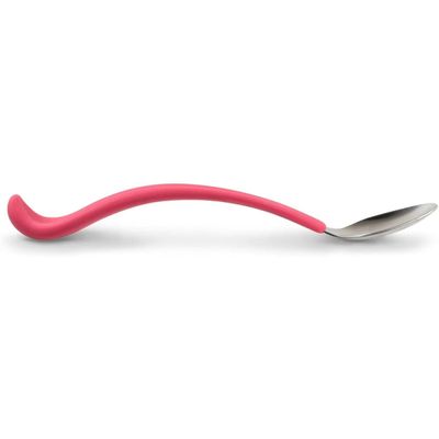 Colher Sobremesa Infantil Língua Divertida - Aço Inox e Silicone - LicketySpoon