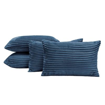 Capas de Almofadas Velvet Bariloche 60x30cm 04 Peças - Marinho
