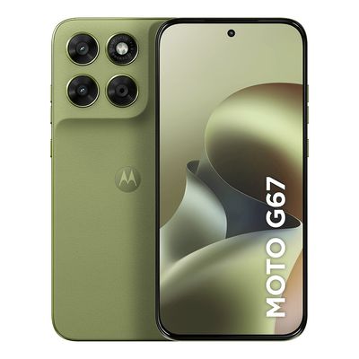 Smartphone Motorola Moto G67 5G 256GB - Verde Claro, 12GB (4GB RAM + 8GB RAM Boost), Câmera 50MP e Tela 6,8"