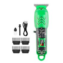 Máquina de Cortar Cabelo Profissional Acabamento Aparador Verde