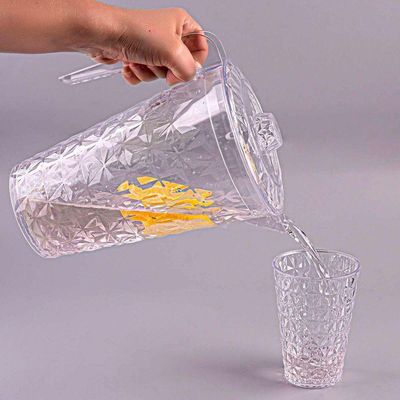 Jarra Cristal Com Tampa 2 Litros Transparente