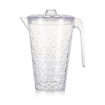 Jarra Cristal Com Tampa 2 Litros Transparente