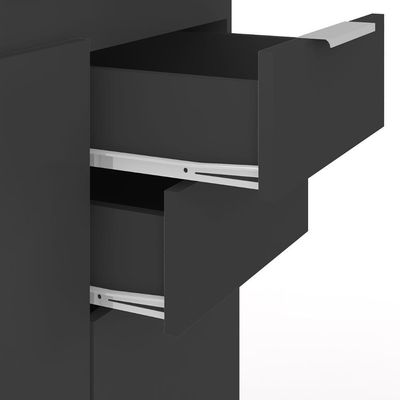 Armário De Cozinha Cp01 Para Pia 150cm Pérola Z34 Preto - Mpozenato