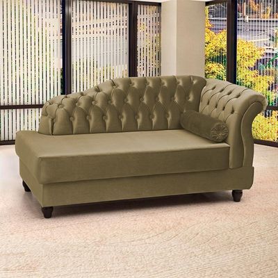 Recamier Diva Chaise Capitone 160 Cm Pes Mdf Gane Sl 945 Veludo Peer Sl 945