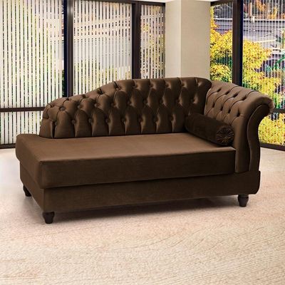 Recamier Diva Chaise Capitone 160 Cm Pes Mdf Gane Sl 942 Veludo Peer Sl 942