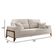 Sofá 3 Lugares Living M-130 Veludo Martins Creme