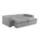 Sofá Cama 3 Lugares Retrátil Reclinável M-184 Veludo Martins Cinza