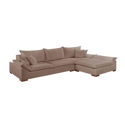 Sofá Martins M-201 Boucle Canto Invertido Estofados Martins Boucle Marrom