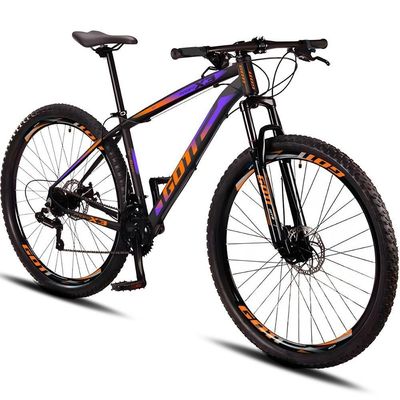 Bicicleta Propp X3 Mountain Bike Aro 29 Alumínio 6061 24V Laranja Lilás Gottbike
