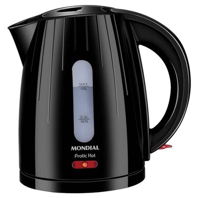 Chaleira Mondial Elétrica Pratic Hot 1 Litro CE-07 Preto