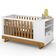 Berço Multifuncional Bkids Branco Freijó Eco Wood - Matic E Guarda Roupa Casal Americano 6 Portas Branco Hp - Henn