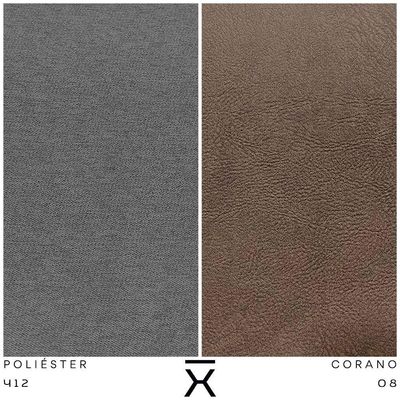 Poltrona Decorativa Chiara Base Orby Corano Marrom/velosuede Cinza Escuro - Nexta Casa