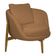 Poltrona Decorativa Austin Base Madeira Bouclé Terracota - Nexta Casa