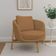 Poltrona Decorativa Austin Base Madeira Bouclé Terracota - Nexta Casa