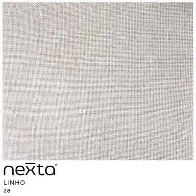 Poltrona Decorativa Aurea Base Aço Champagne Linho Bege - Nexta Casa