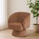 Poltrona Decorativa Agnes Base Fixa Linhão Aveludado Terracota - Nexta Casa