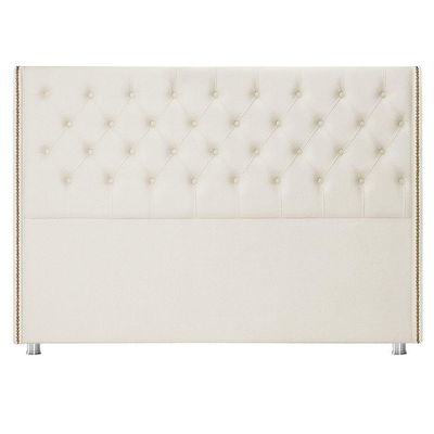 Cabeceira Casal Queen 160 Cm Flora Bouclé Off White - Nexta Casa