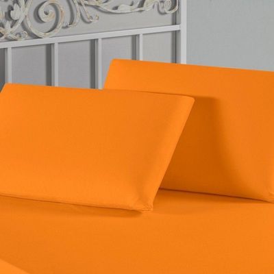 Kit Fronhas Nobre 2 Peças 50cm X 70cm Malha 100% Algodão - Laranja