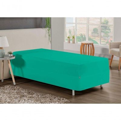 Jogo De Cama Solteiro Nobre 2 Peças Luva De Box 55cm De Altura Malha 100% Algodão - Jade
