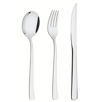 Faqueiro Tramontina Berlin Aço Inox Com Facas Para Churrasco Forjada Acab. Alto Brilho 48 Peças 66934144