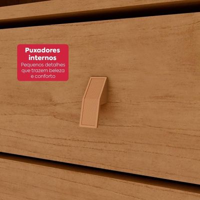 Guarda Roupa Solteiro 100% Mdf 4 Portas Easy Like Amêndoa Clean/off White