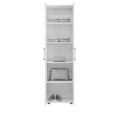 Multiuso 2 Portas 4 Prateleiras Breatriz 190cm Ajl Móveis Castanho