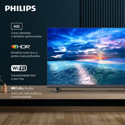Smart TV 32 HD Wi-Fi Titan OS 32PHG6910/78 Philips Preto / Bivolt