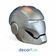 Luminária De Mesa Capacete Homem De Ferro Laqueado Cromo