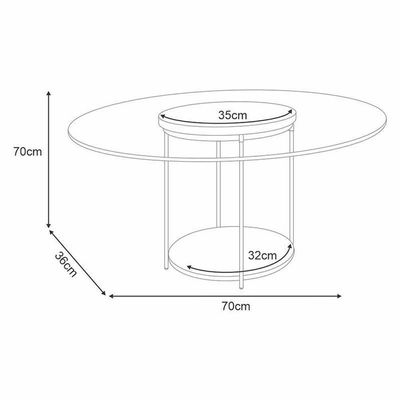 Estante Home Theater Virtus Castanho Off White Com Kit Mesa De Centro Sky Castanho - Hb Móveis