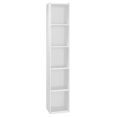 Livreiro 4 Prateleiras Janaina 1621 Ajl Móveis Branco